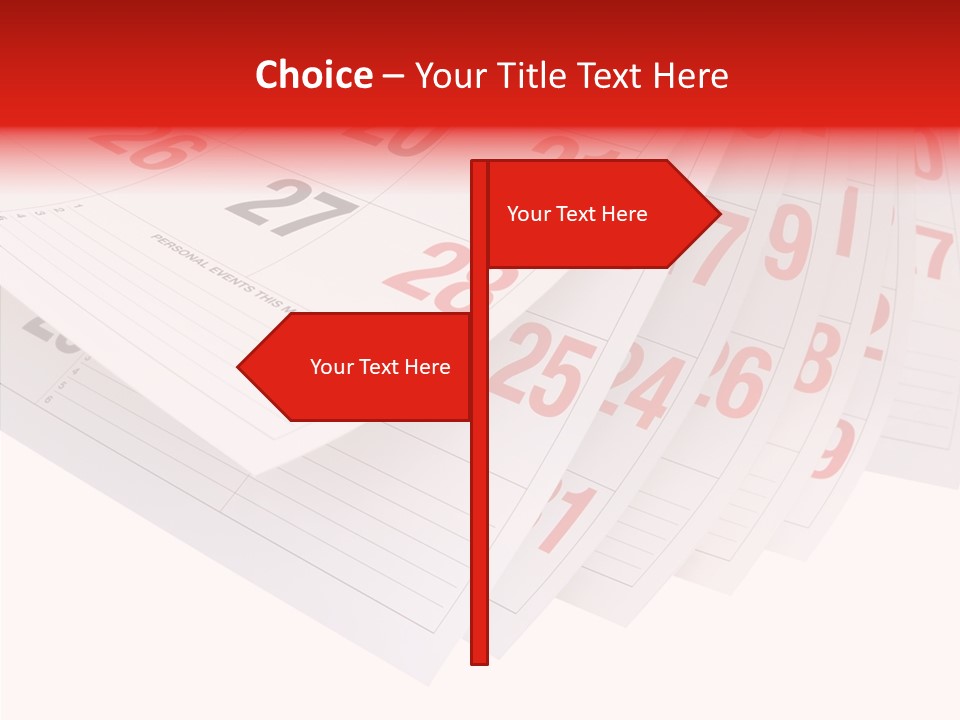 Organise Numerals Plan PowerPoint Template