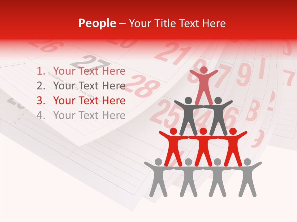 Organise Numerals Plan PowerPoint Template