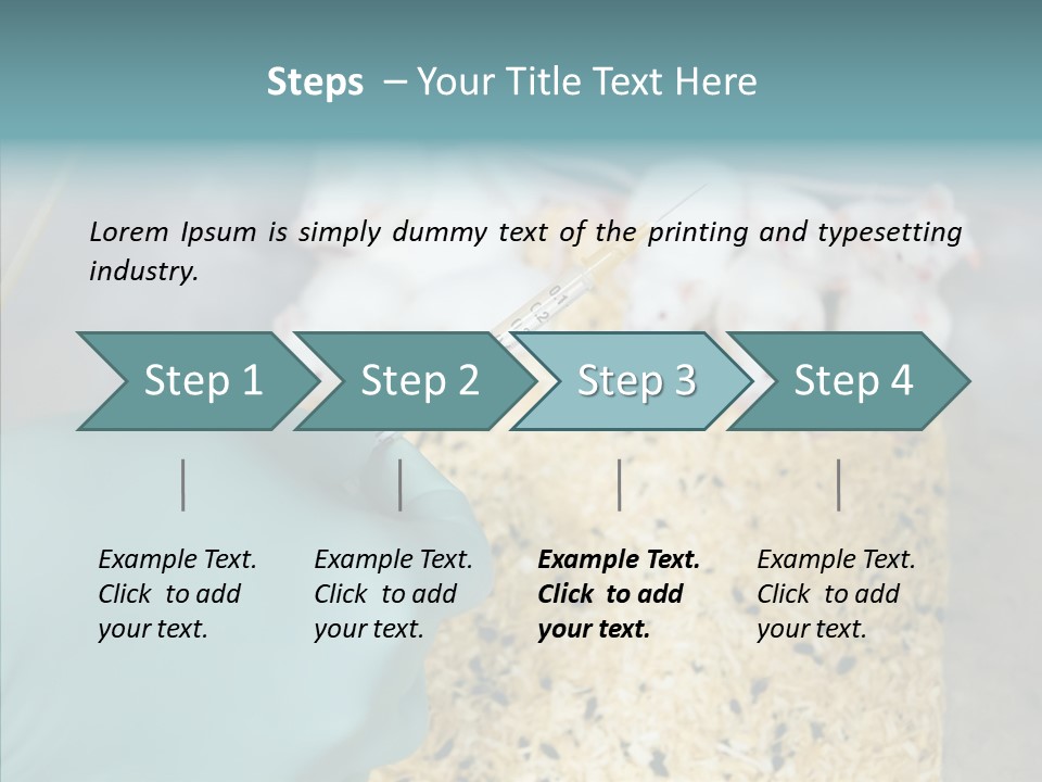 A Person In A Blue Glove Is Holding A Syil PowerPoint Template