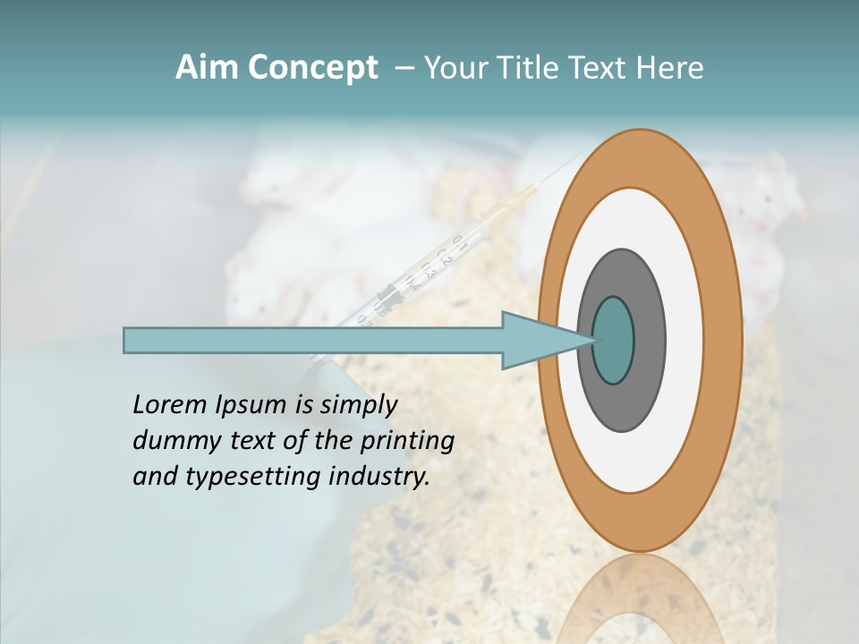 A Person In A Blue Glove Is Holding A Syil PowerPoint Template