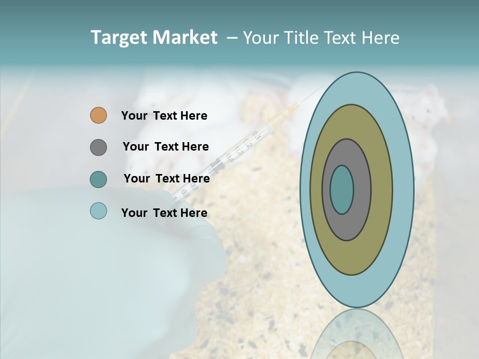 A Person In A Blue Glove Is Holding A Syil PowerPoint Template