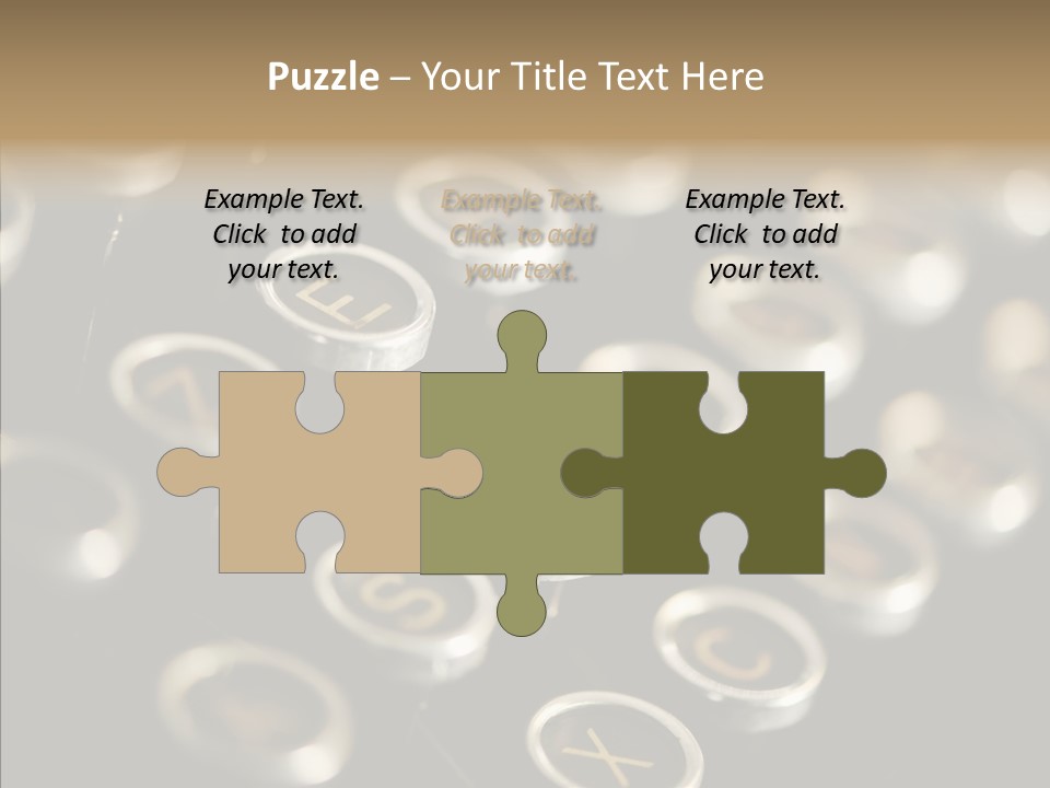 Typing Obsolete Ancient PowerPoint Template