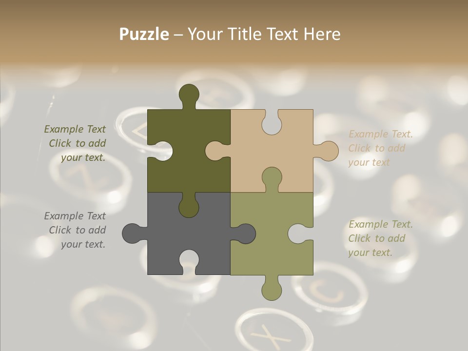 Typing Obsolete Ancient PowerPoint Template
