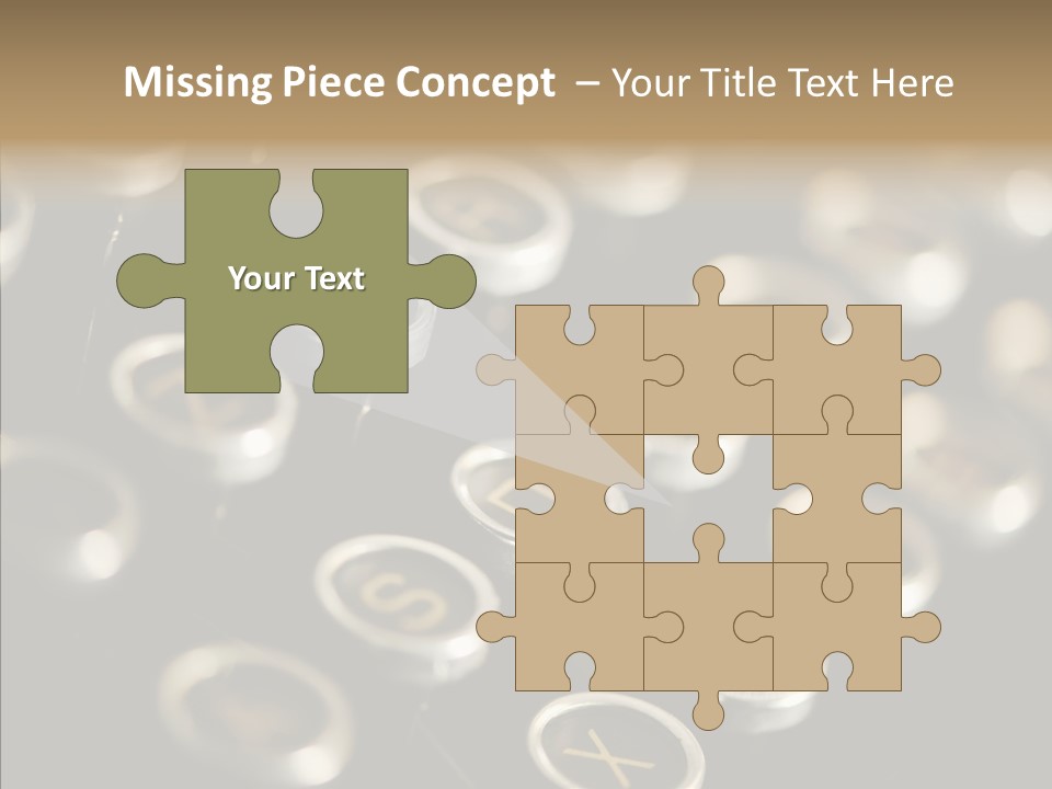 Typing Obsolete Ancient PowerPoint Template