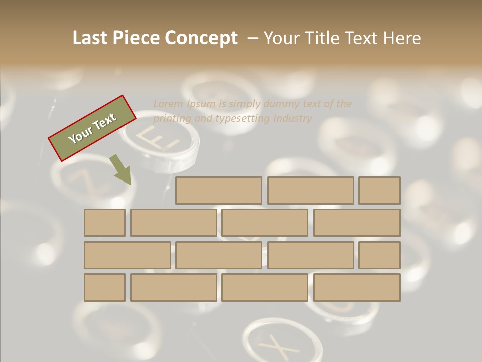 Typing Obsolete Ancient PowerPoint Template