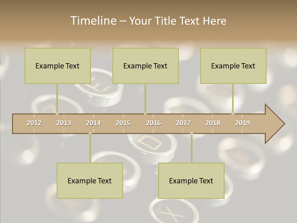 Typing Obsolete Ancient PowerPoint Template