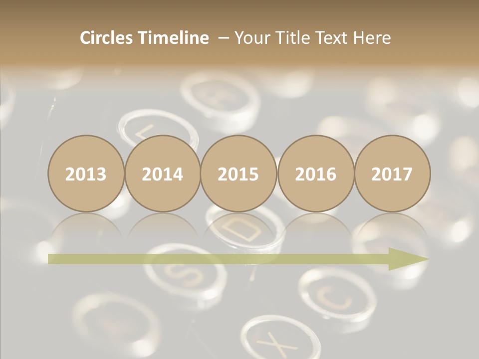 Typing Obsolete Ancient PowerPoint Template