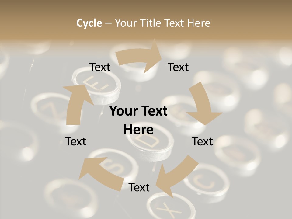 Typing Obsolete Ancient PowerPoint Template