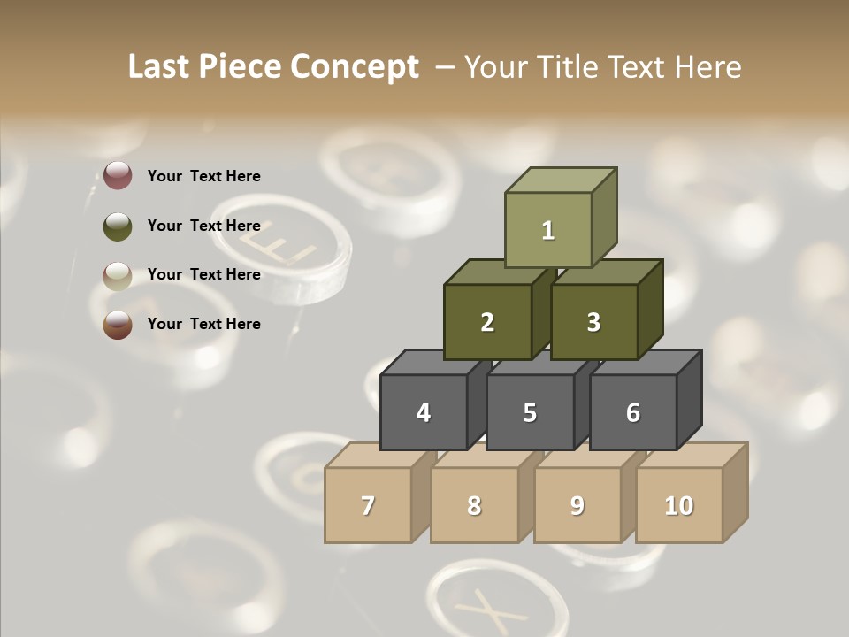 Typing Obsolete Ancient PowerPoint Template