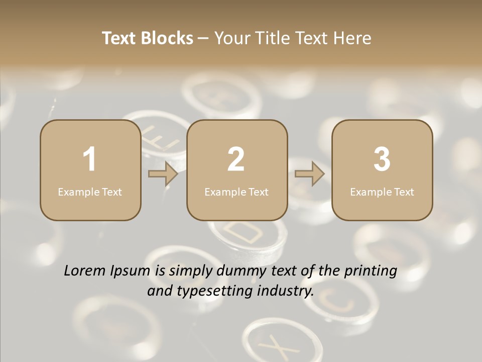 Typing Obsolete Ancient PowerPoint Template