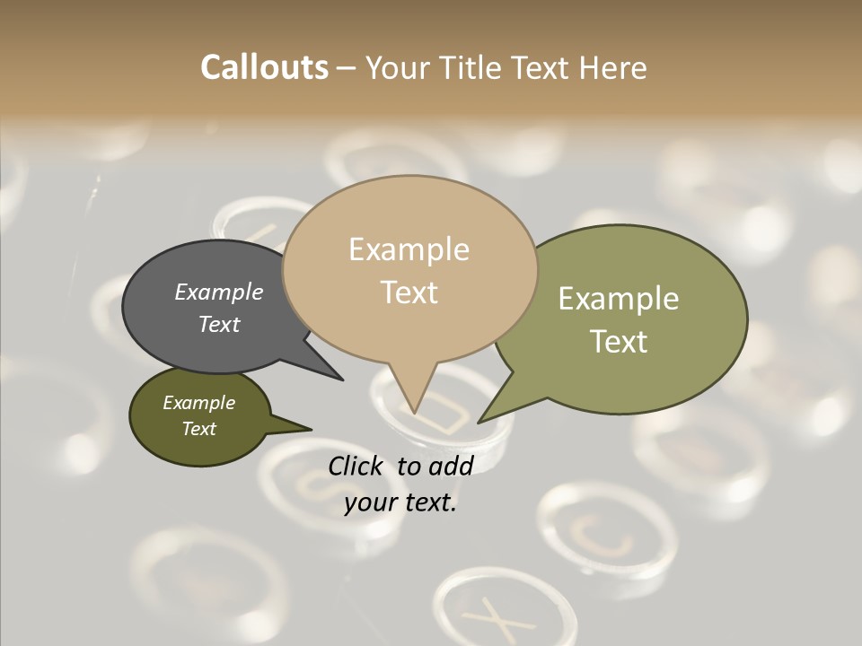 Typing Obsolete Ancient PowerPoint Template