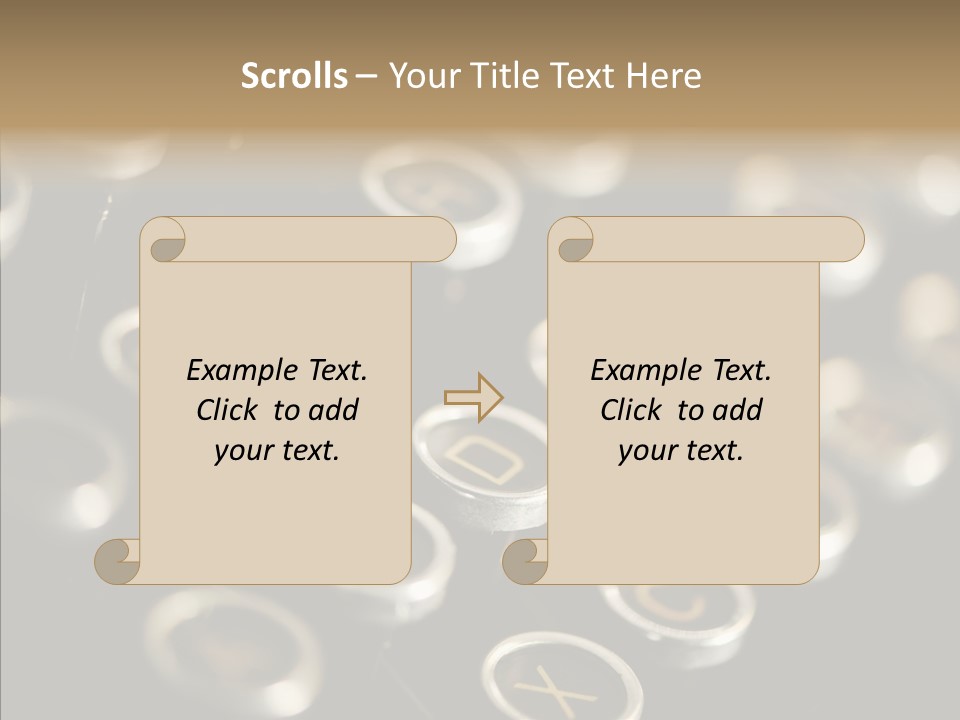 Typing Obsolete Ancient PowerPoint Template