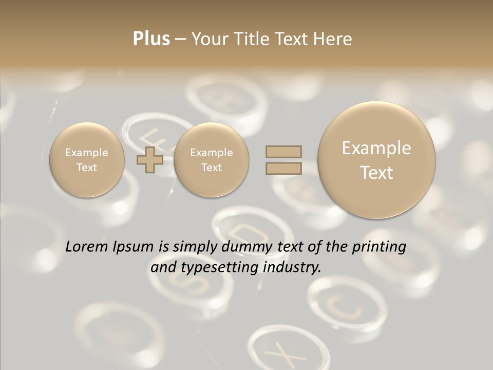 Typing Obsolete Ancient PowerPoint Template