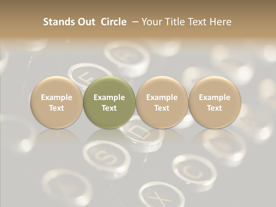Typing Obsolete Ancient PowerPoint Template