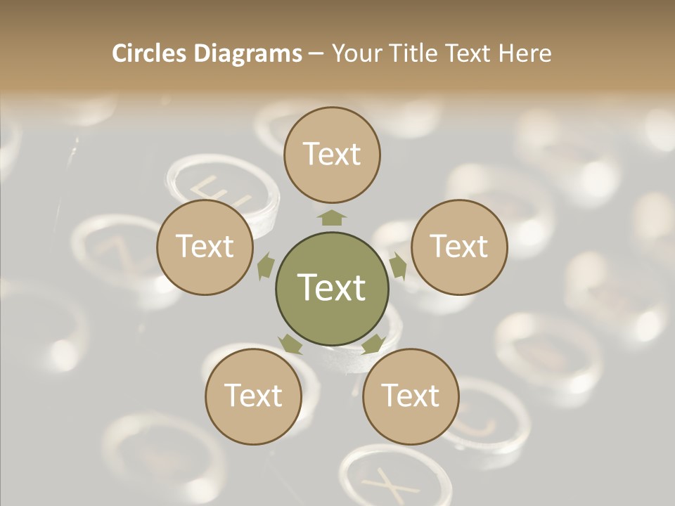Typing Obsolete Ancient PowerPoint Template