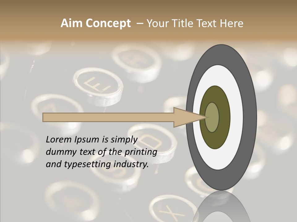 Typing Obsolete Ancient PowerPoint Template