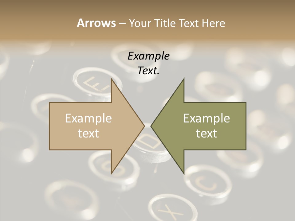 Typing Obsolete Ancient PowerPoint Template