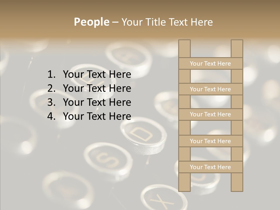 Typing Obsolete Ancient PowerPoint Template