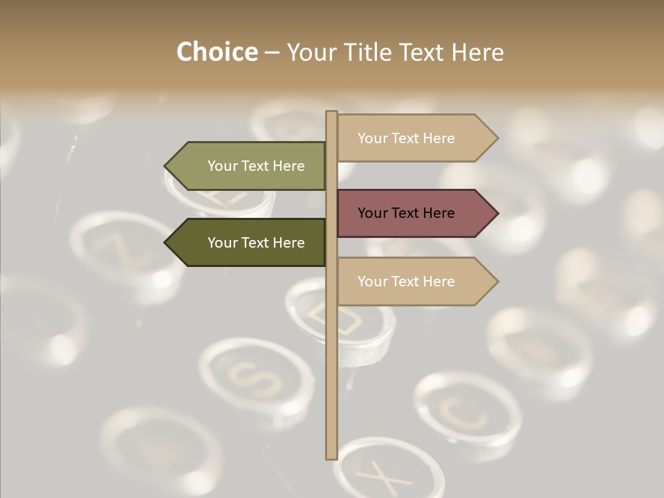 Typing Obsolete Ancient PowerPoint Template