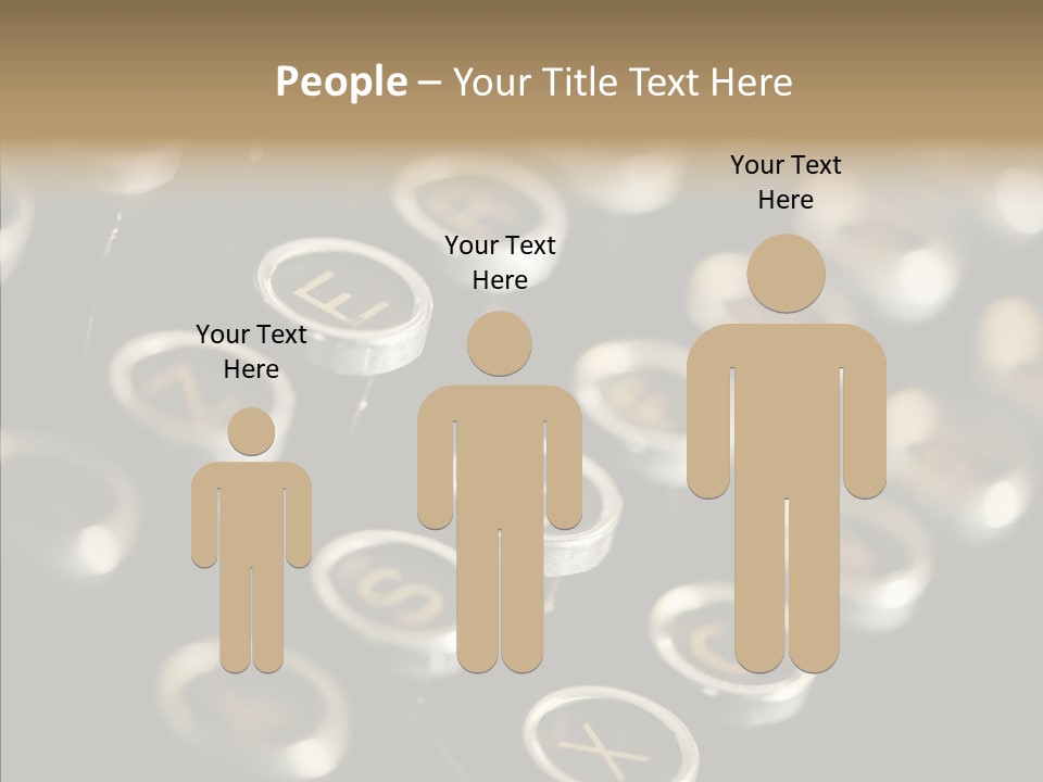Typing Obsolete Ancient PowerPoint Template