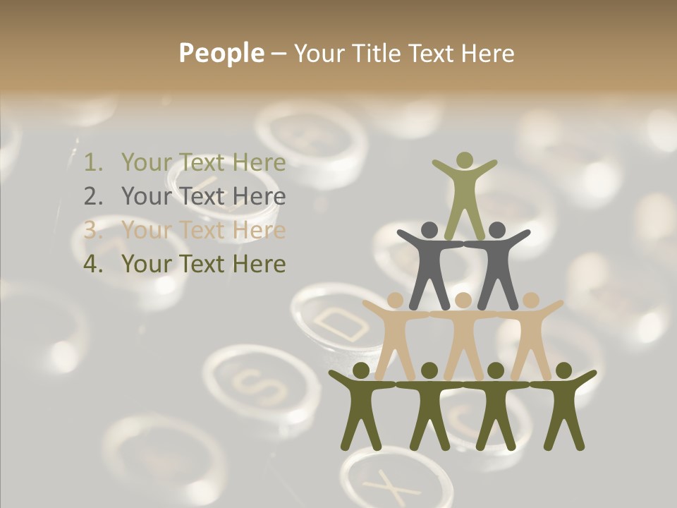 Typing Obsolete Ancient PowerPoint Template