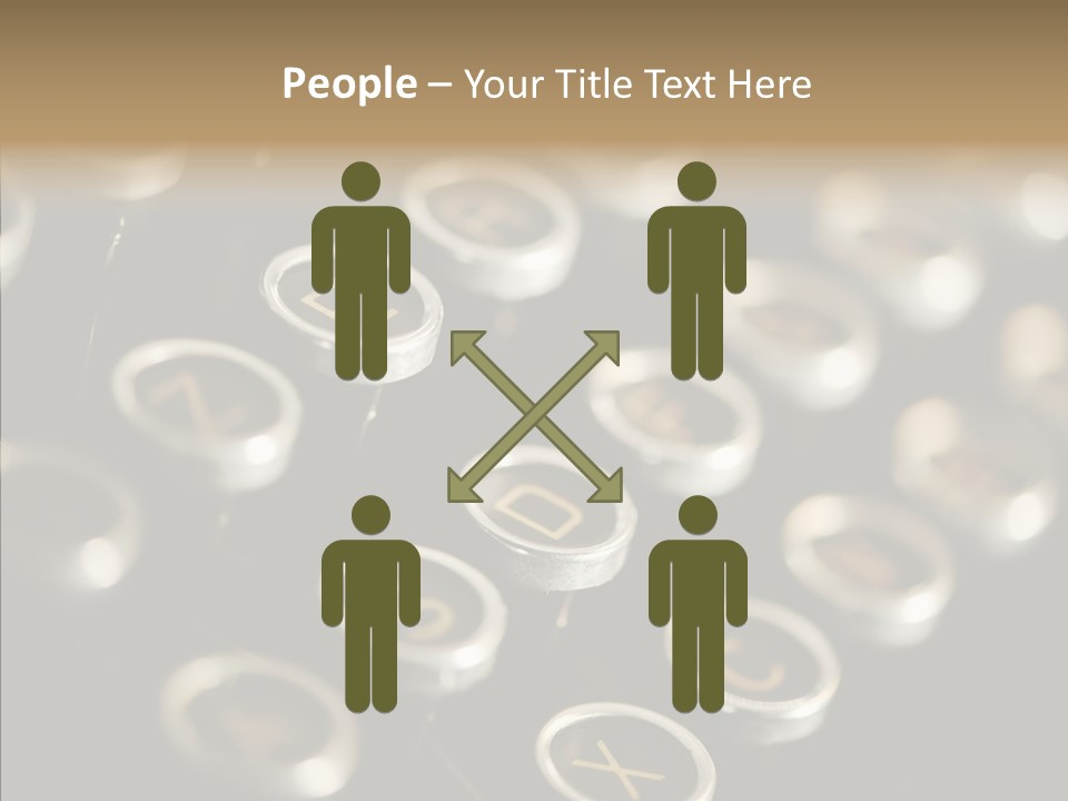 Typing Obsolete Ancient PowerPoint Template