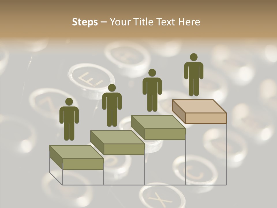 Typing Obsolete Ancient PowerPoint Template