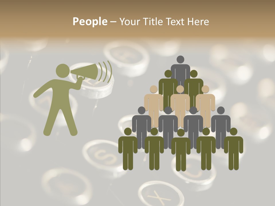 Typing Obsolete Ancient PowerPoint Template