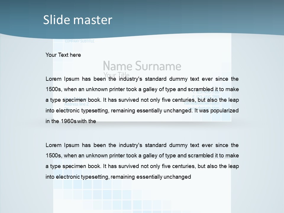 Vivid Blank Web PowerPoint Template