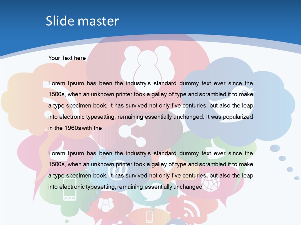 Internet Person Icon PowerPoint Template