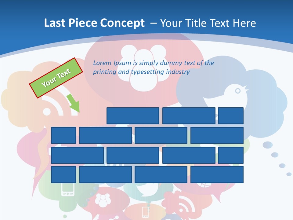 Internet Person Icon PowerPoint Template