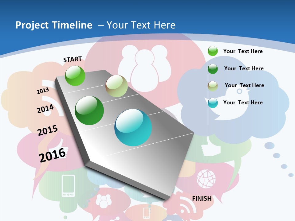 Internet Person Icon PowerPoint Template