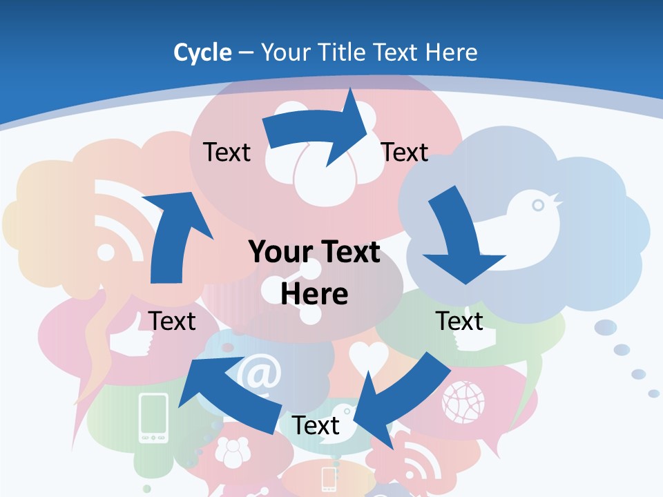 Internet Person Icon PowerPoint Template