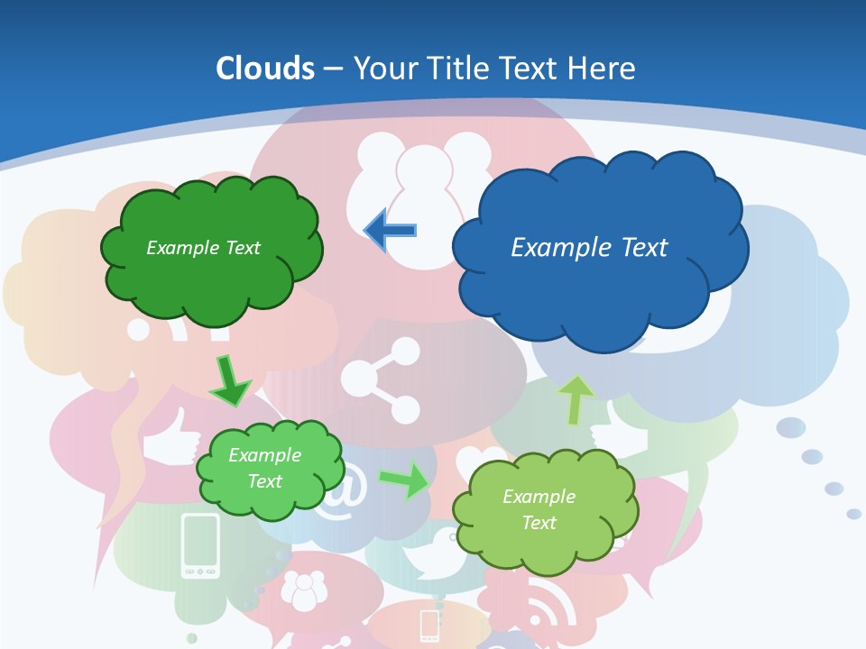 Internet Person Icon PowerPoint Template