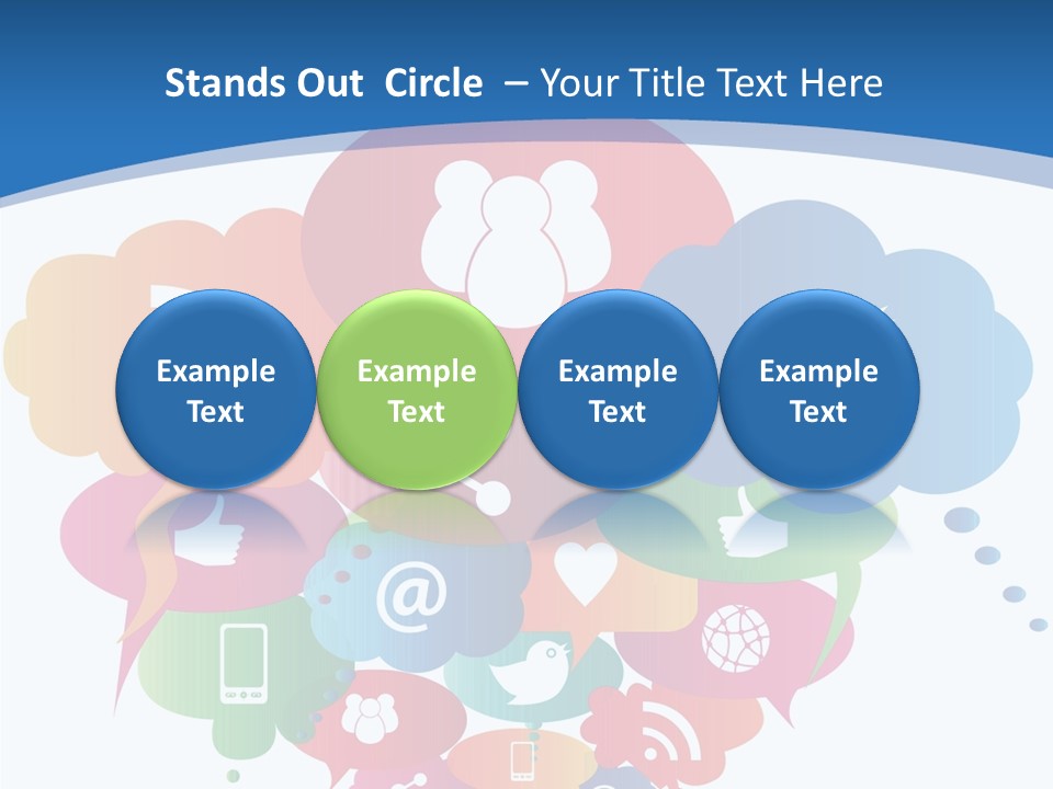 Internet Person Icon PowerPoint Template