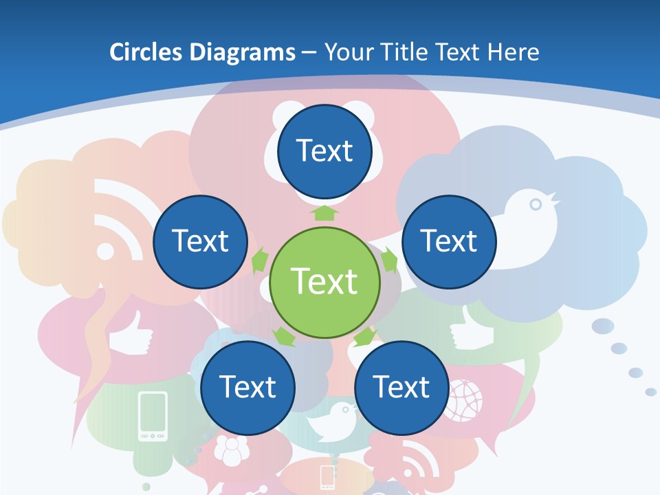 Internet Person Icon PowerPoint Template