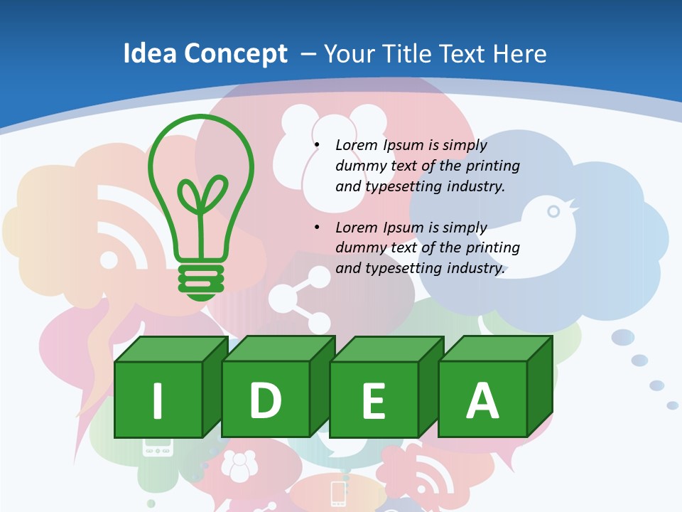 Internet Person Icon PowerPoint Template