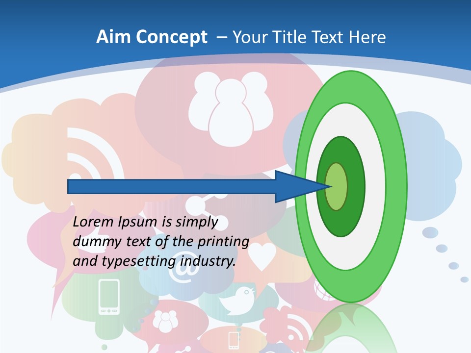 Internet Person Icon PowerPoint Template