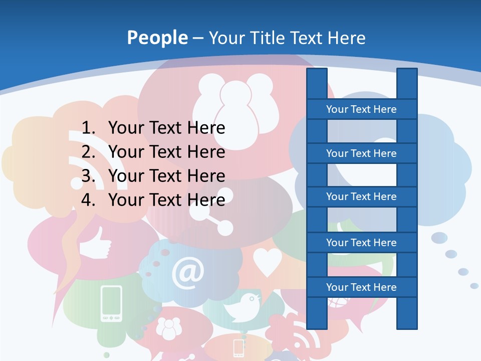 Internet Person Icon PowerPoint Template