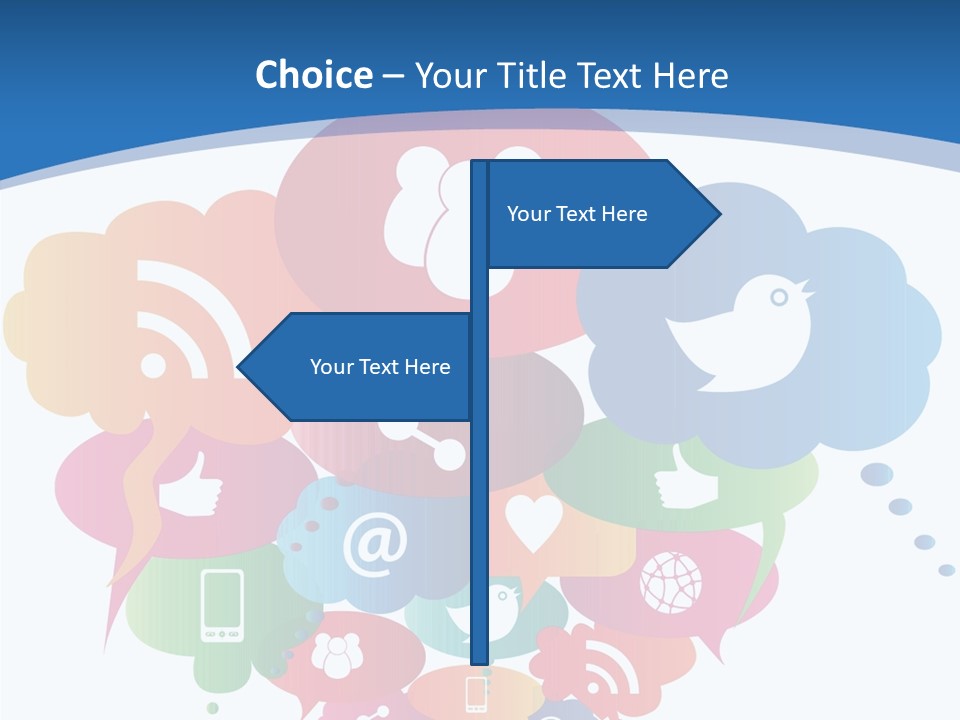 Internet Person Icon PowerPoint Template