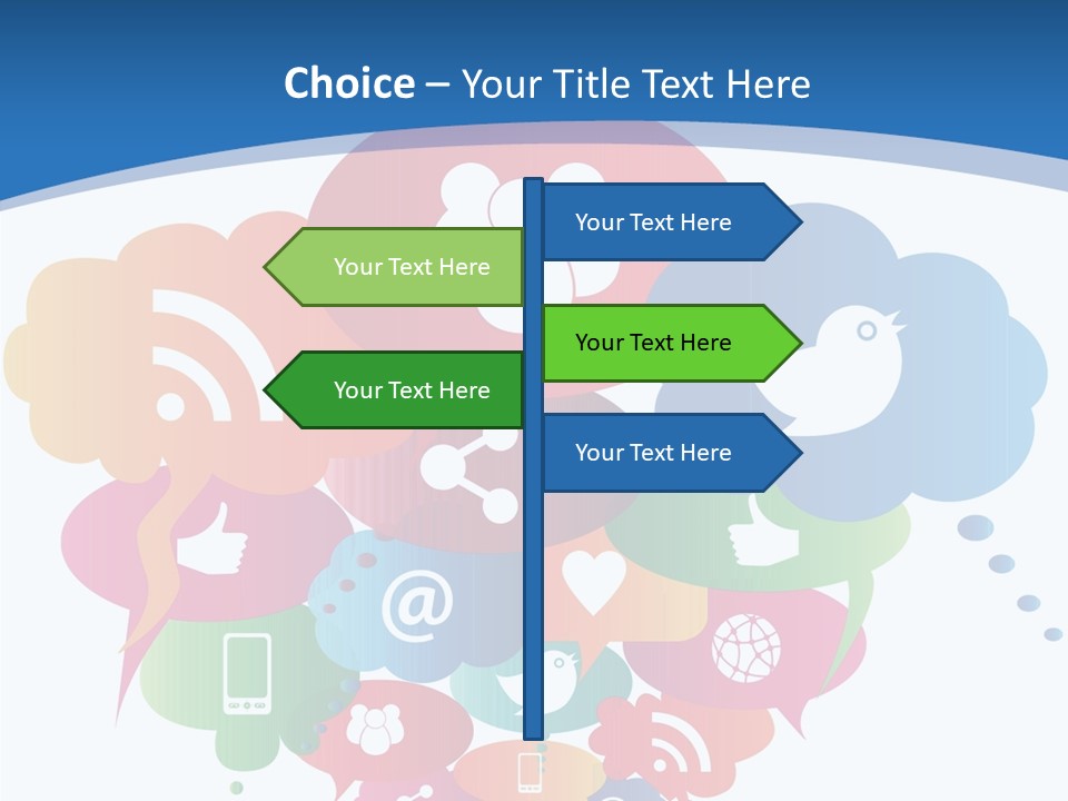 Internet Person Icon PowerPoint Template