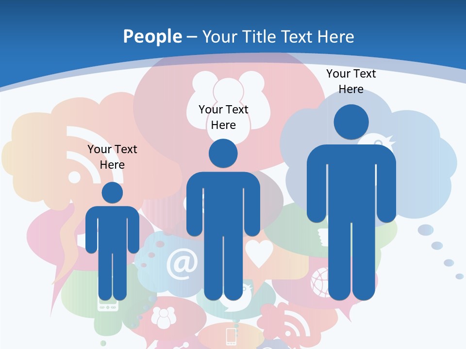 Internet Person Icon PowerPoint Template