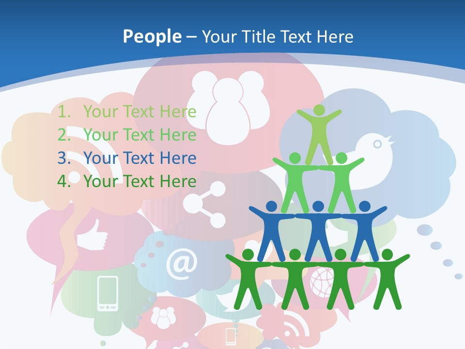 Internet Person Icon PowerPoint Template