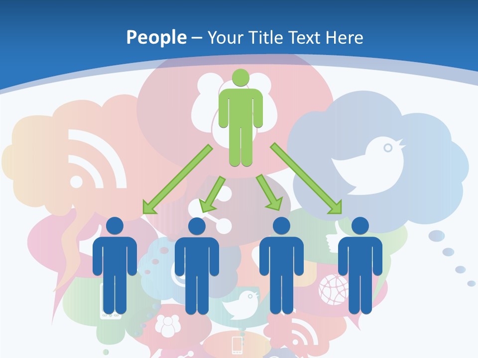 Internet Person Icon PowerPoint Template