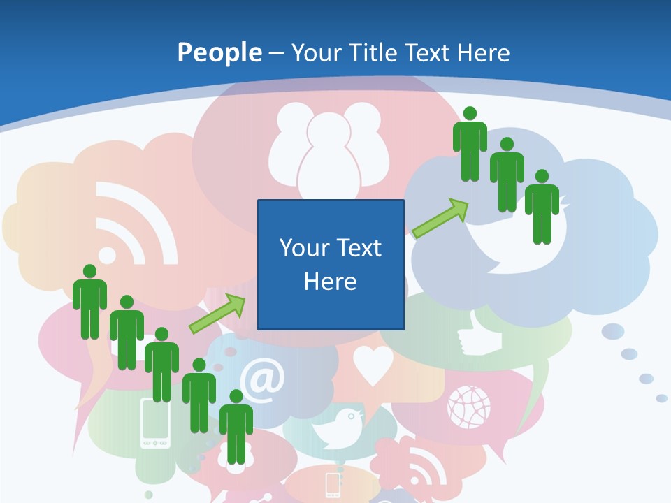 Internet Person Icon PowerPoint Template