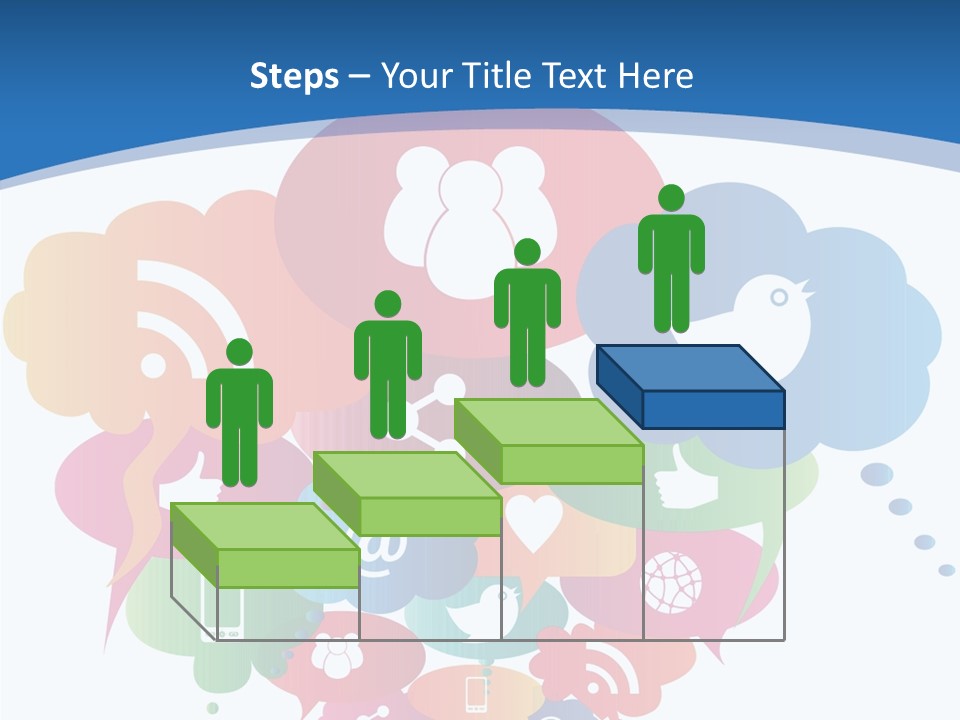 Internet Person Icon PowerPoint Template