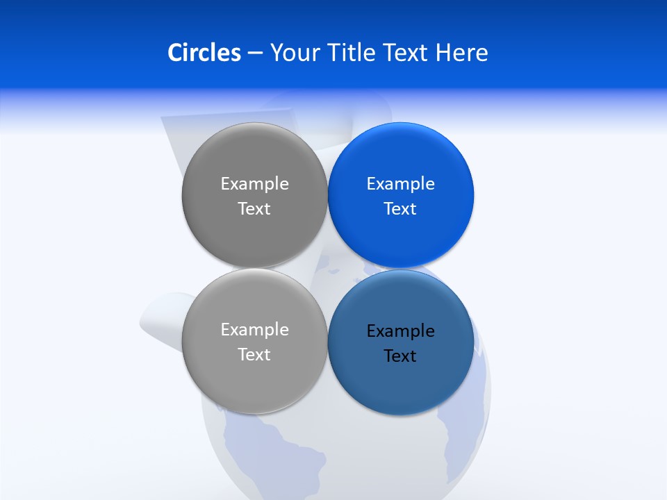 A Person Sitting On Top Of A Globe With A Laptop PowerPoint Template