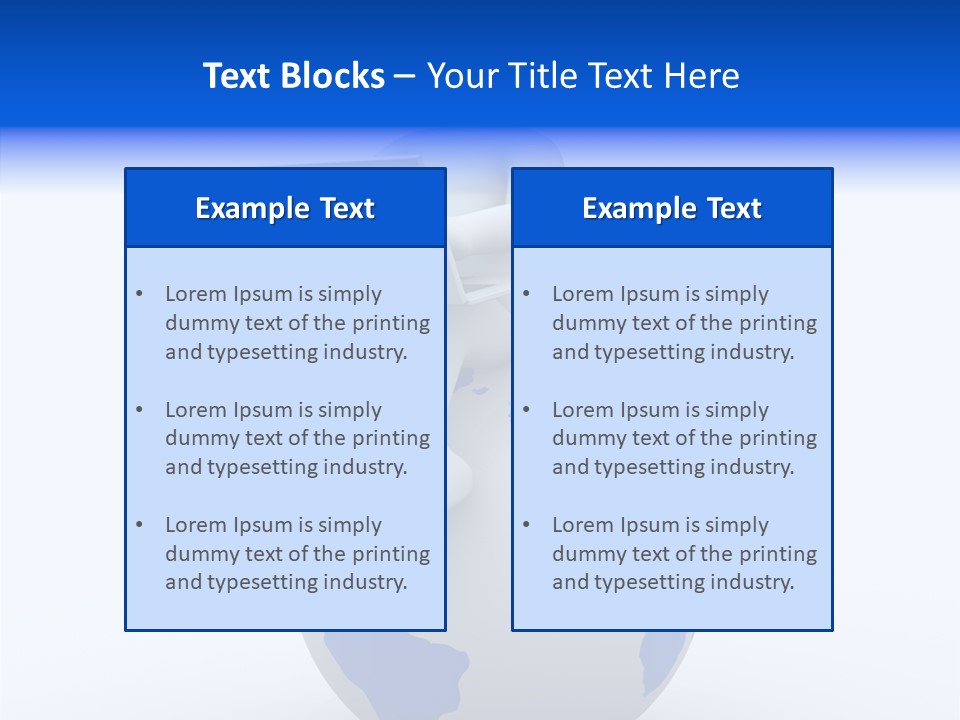 A Person Sitting On Top Of A Globe With A Laptop PowerPoint Template