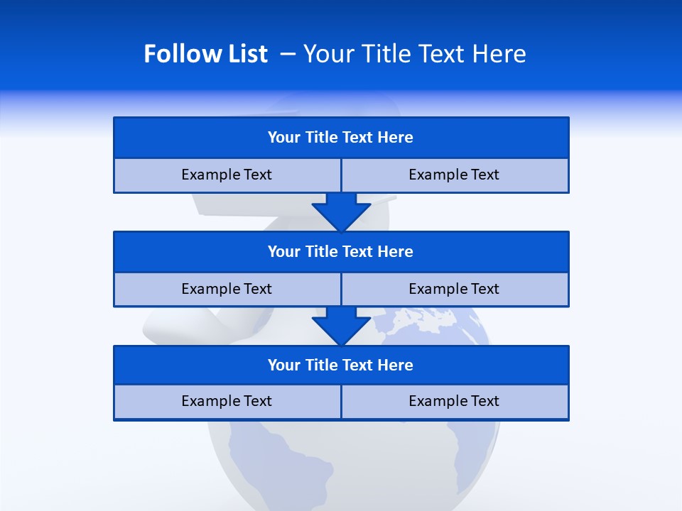 A Person Sitting On Top Of A Globe With A Laptop PowerPoint Template