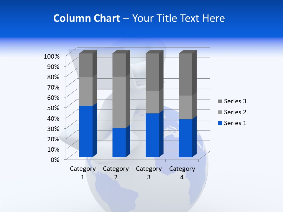 A Person Sitting On Top Of A Globe With A Laptop PowerPoint Template